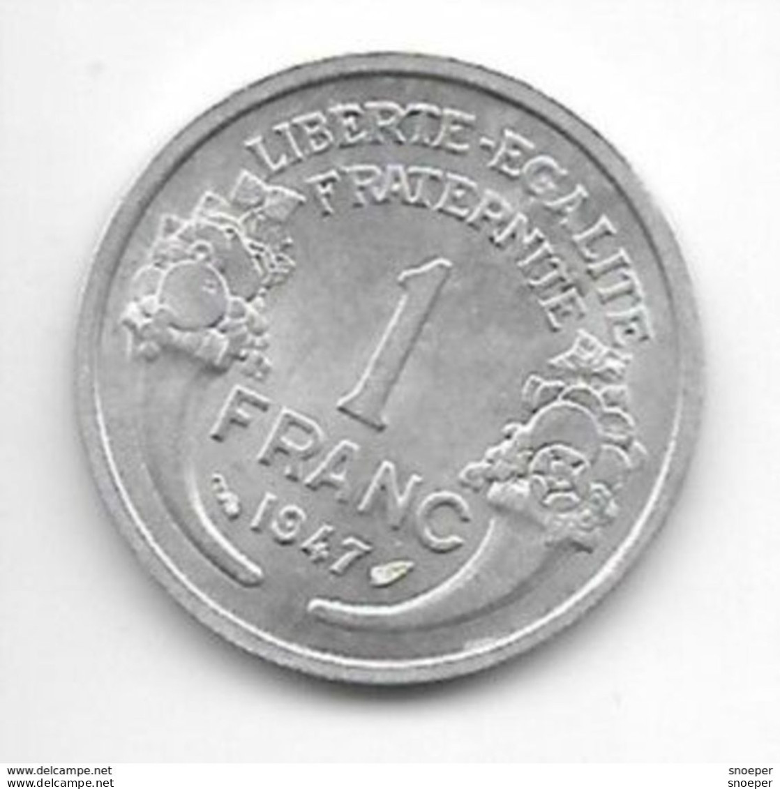 *france 1 Franc   1947 Km 885 A1 Xf+ - 1 Franc