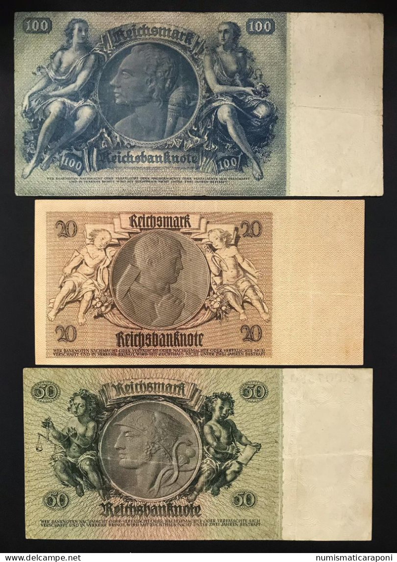 Germany Germania 20 Mark 1929 +  50  Mark  1933 + 100  Mark 1935   LOTTO 479 - Collections