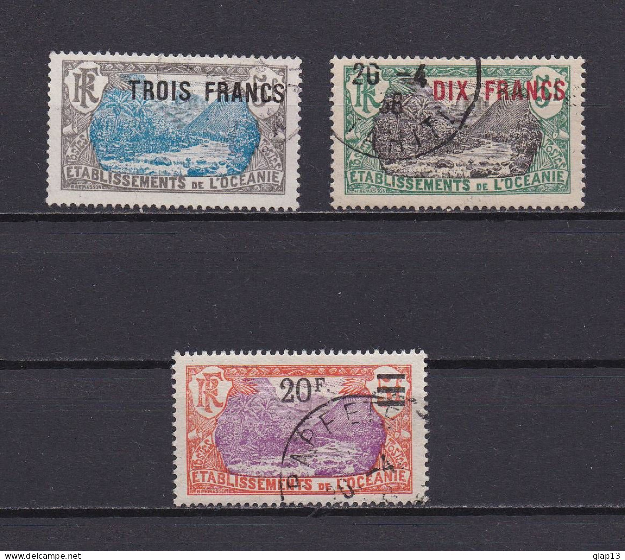 OCEANIE 1926 TIMBRE N°66/68 OBLITERE - Used Stamps