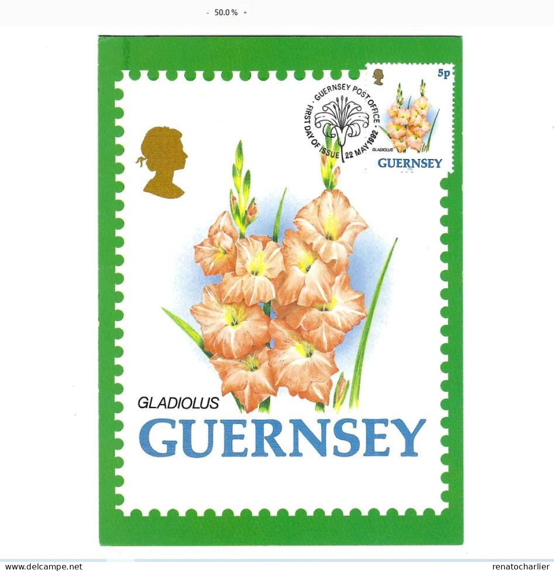 Glaieuls.FDC - Guernsey