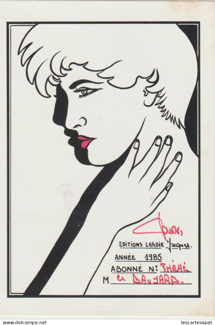 Jacques Lardie Portrait De Femme 1985 - Lardie