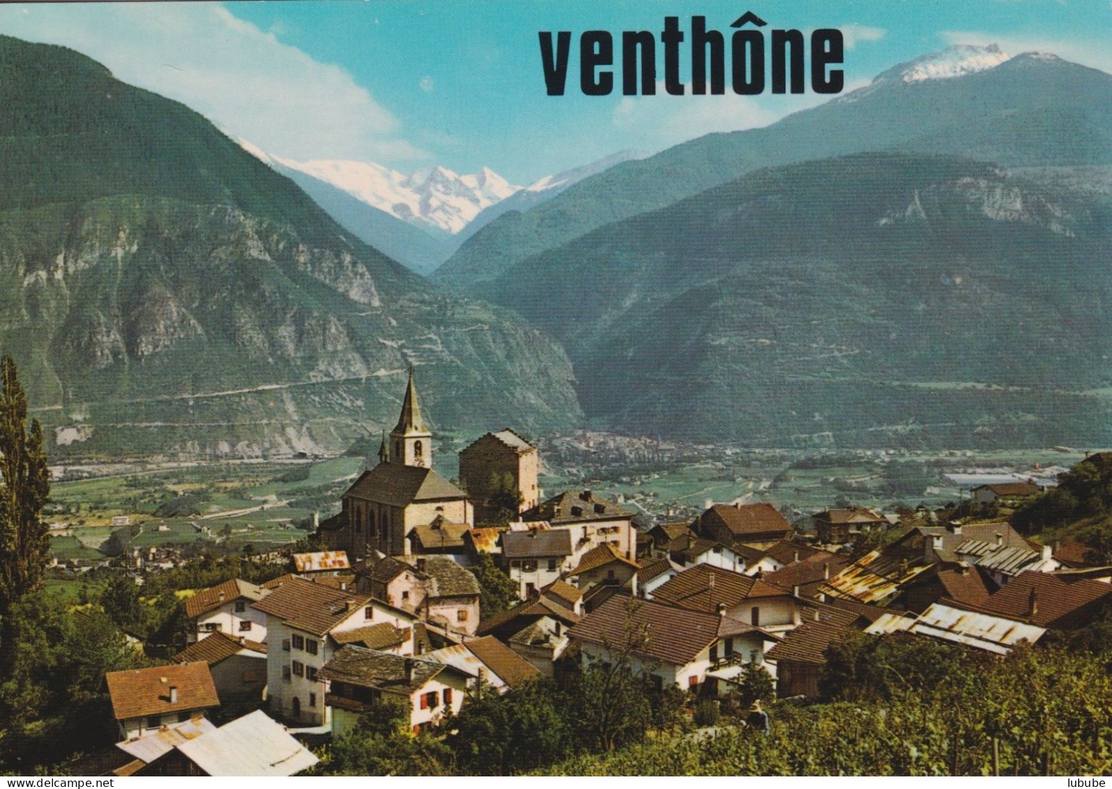 Venthône - Vue Vers Le Val D'Anniviers        Ca. 1980 - Venthône