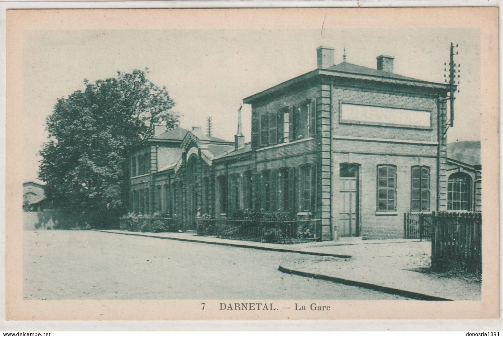 DARNETAL  (76)   La Gare   - Ed.Vve Mottin-Métaire  N° 7 - Darnétal