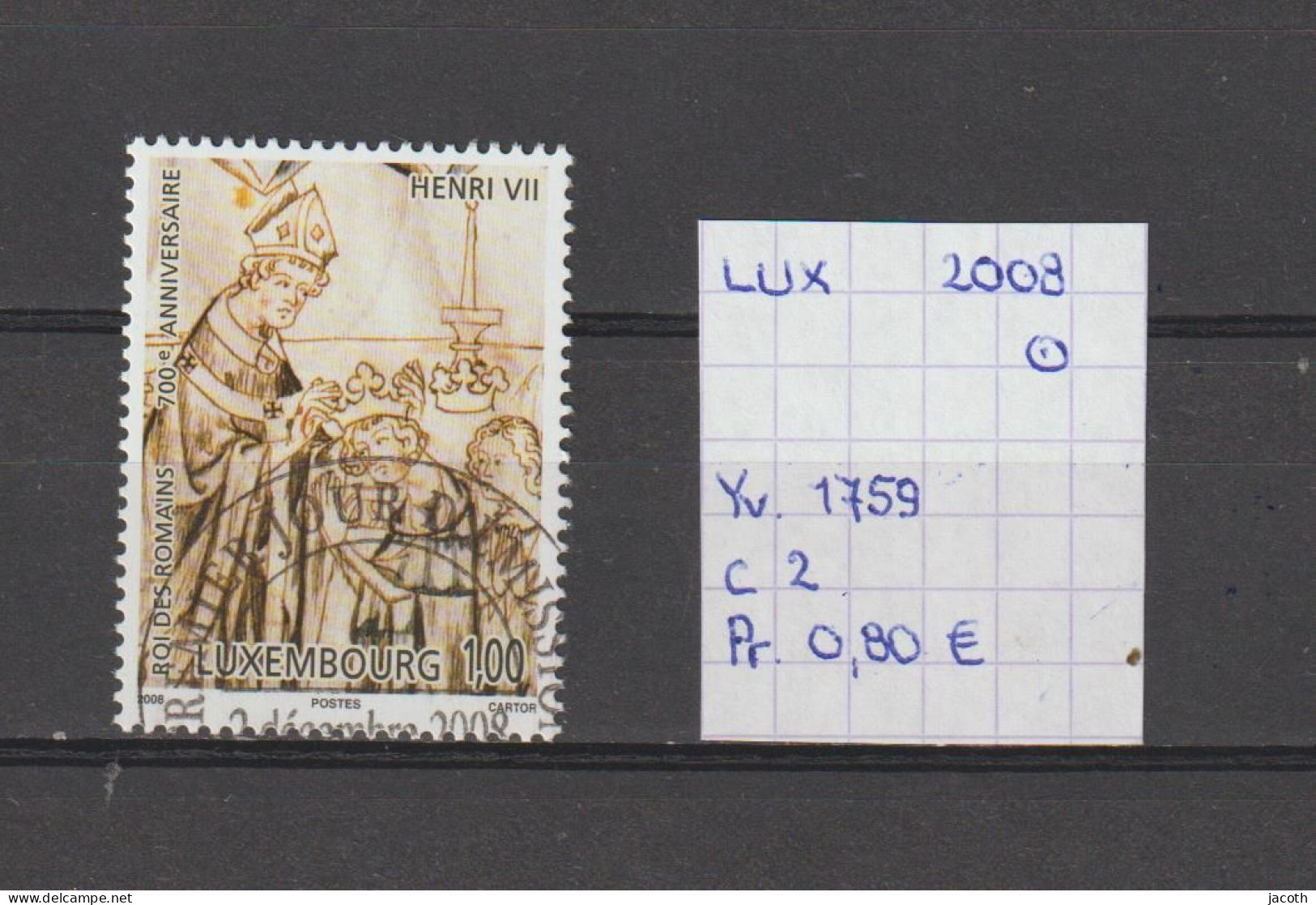 (TJ) Luxembourg 2008 - YT 1759 (gest./obl./used) - Gebraucht