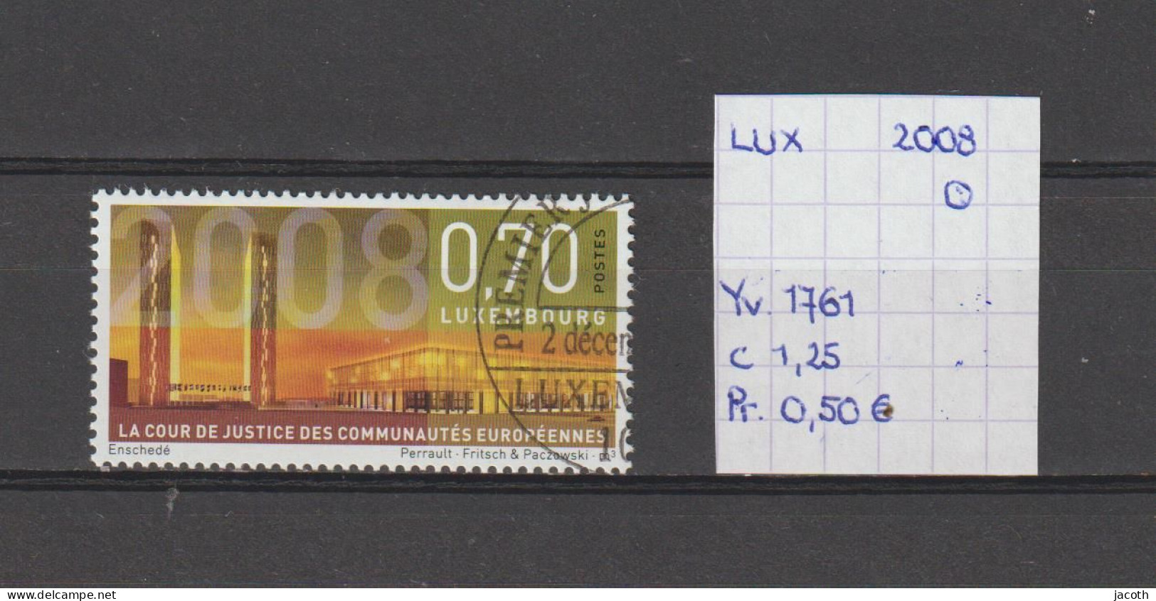 (TJ) Luxembourg 2008 - YT 1761 (gest./obl./used) - Gebruikt