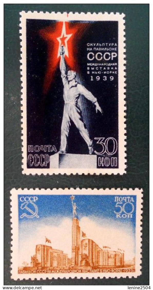 Russie 1939 N° 709-710 MH * Gomme D'origine - Unused Stamps