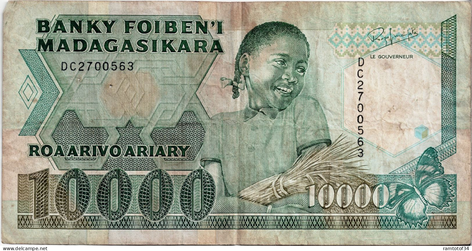 Madagascar 10000 Ariary 1983-1988 - Madagaskar