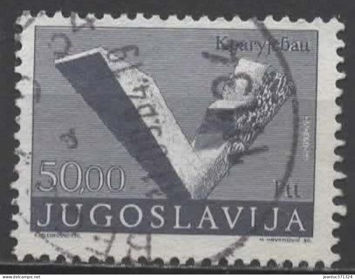 YOUGOSLAVIE N° 1428 O Y&T 1974 Monument De La Révolution (Kragujevac) - Used Stamps