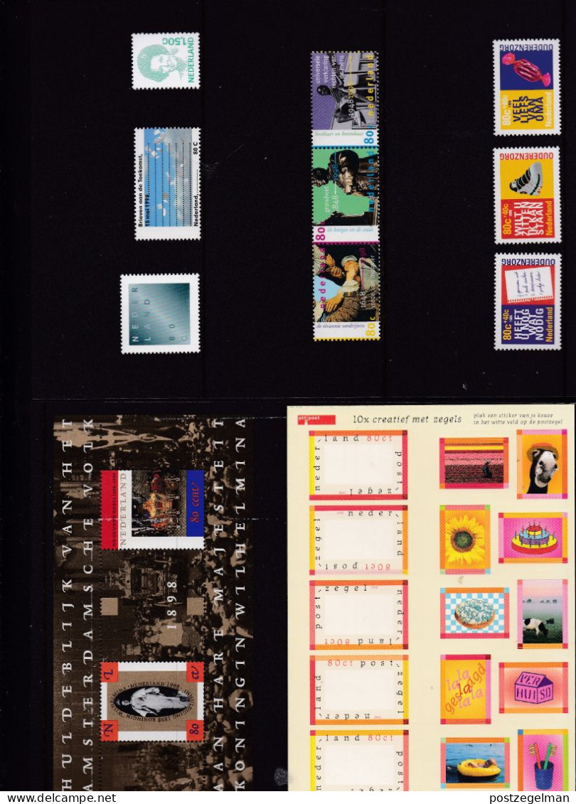 NEDERLAND, 1998, Mint Stamps/sheets Yearset, Official Presentation Pack ,NVPH Nrs. 1746/1807 - Années Complètes