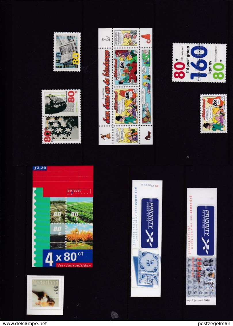 NEDERLAND, 1998, Mint Stamps/sheets Yearset, Official Presentation Pack ,NVPH Nrs. 1746/1807 - Full Years