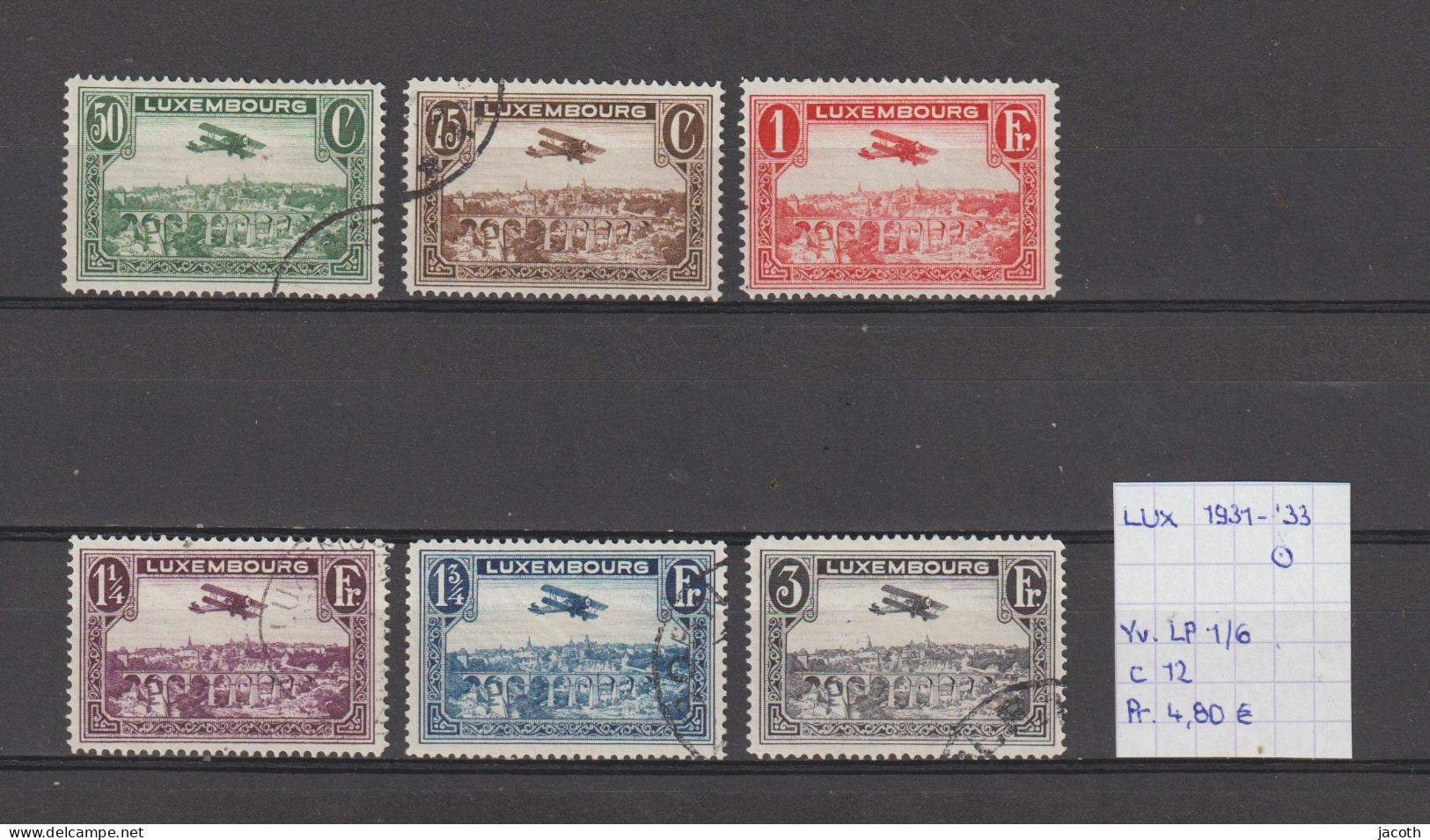 (TJ) Luxembourg 1931-'33 - YT LP. 1/6 (gest./obl./used) - Used Stamps