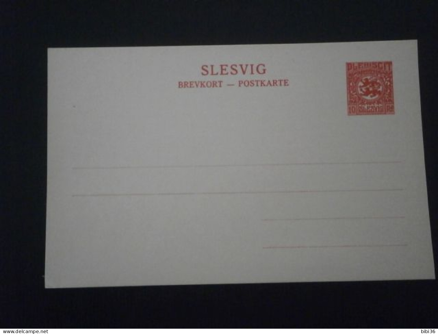 SLESVIG SCHLESWIG LETTRE ENVELOPPE COURRIER LETTER COVER ENTIER POSTAL GANZSACHE GANZACHE STATIONNERY PPC - Schleswig