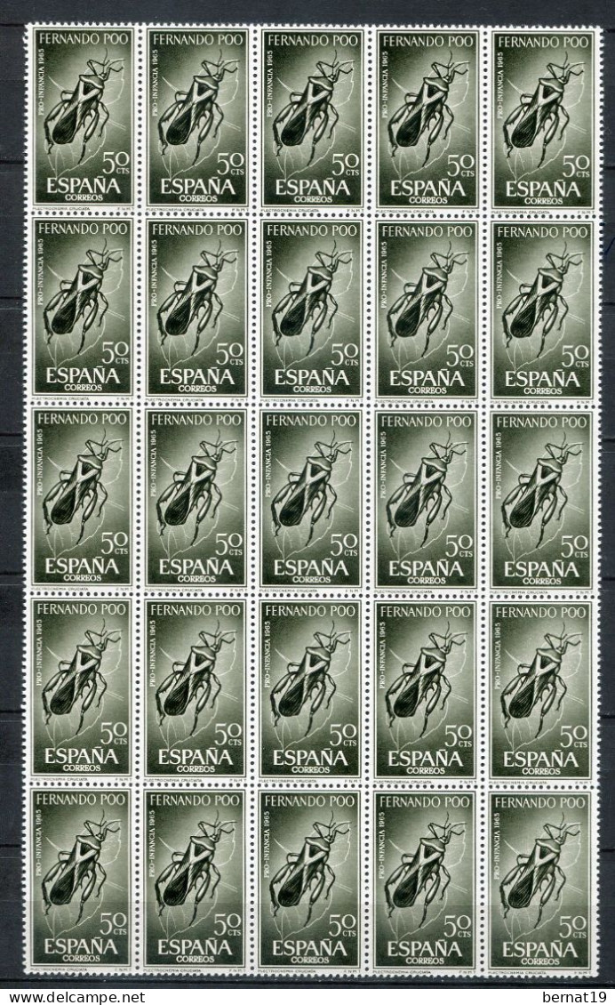 Fernando Poo 1965. Edifil 242-44 X 25 ** MNH. - Fernando Po