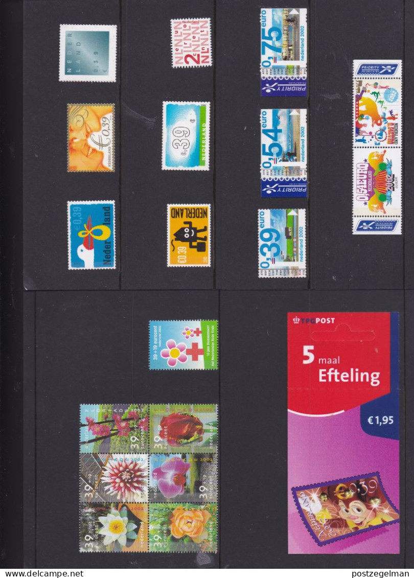 NEDERLAND, 2002, Mint Stamps/sheets Yearset, Official Presentation Pack ,NVPH Nrs. 2034/2134 - Volledig Jaar