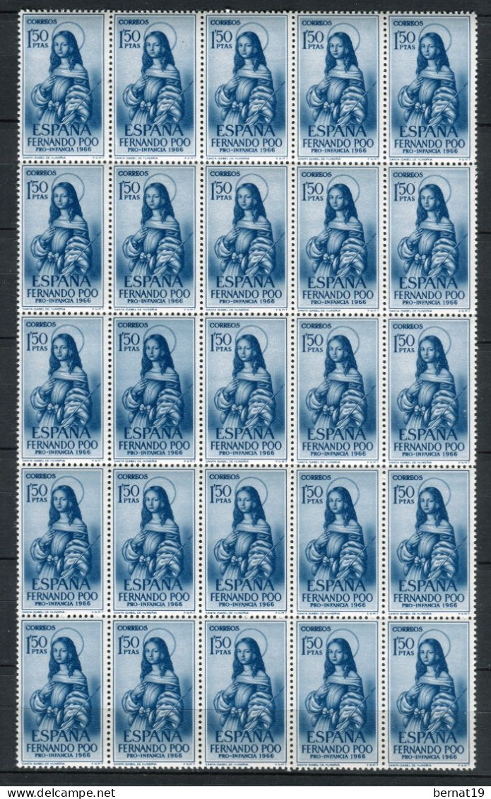 Fernando Poo 1966. Edifil 248-50 X 25 ** MNH. - Fernando Poo