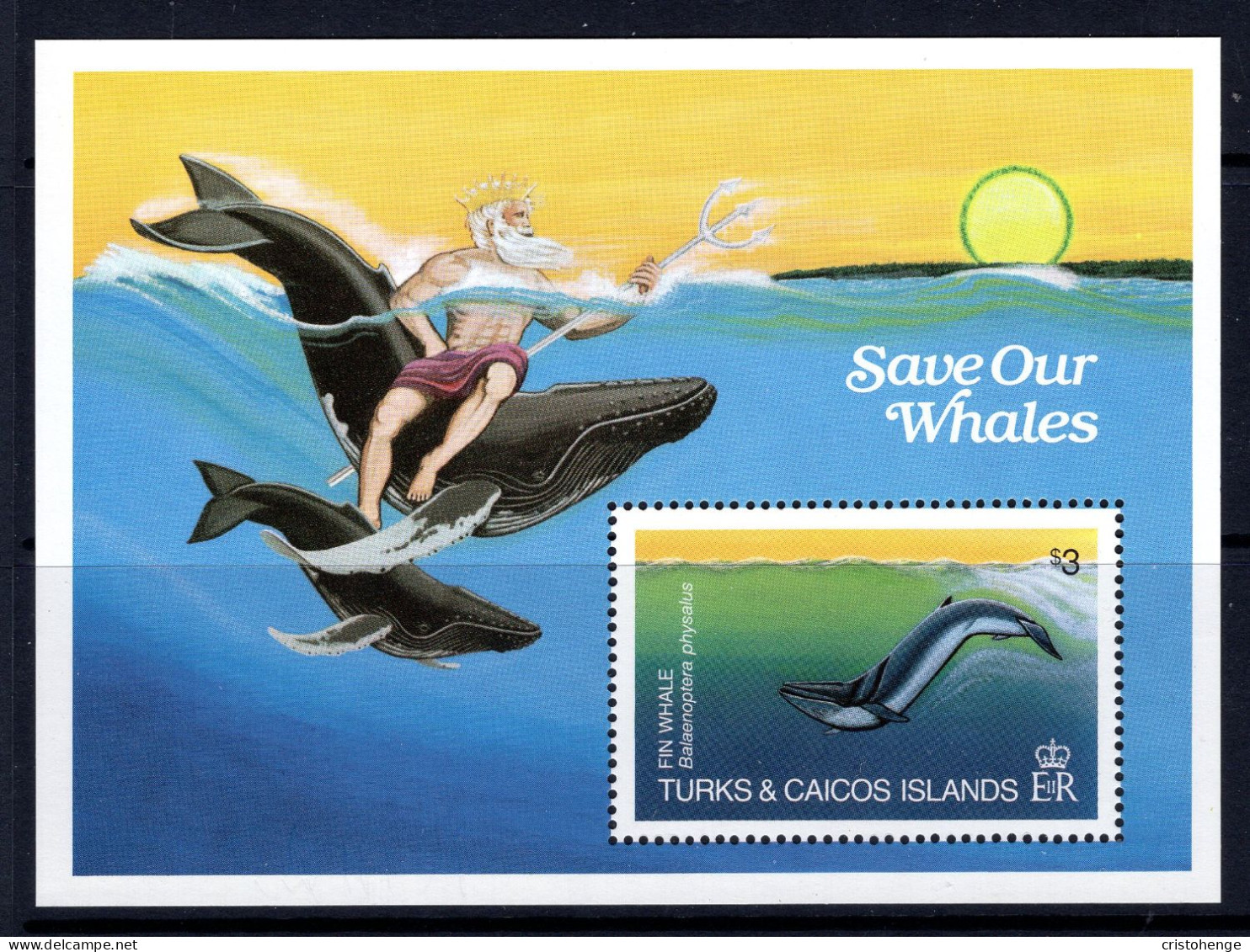 Turks & Caicos Islands 1983 Whales MS MNH (SG MS753) - Turks And Caicos