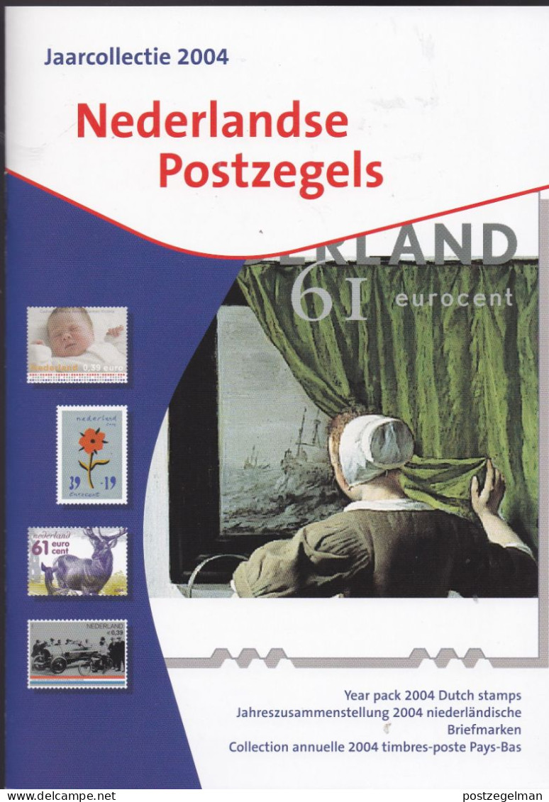 NEDERLAND, 2004, Mint Stamps/sheets Yearset, Official Presentation Pack ,NVPH Nrs. 2246/2316 - Full Years