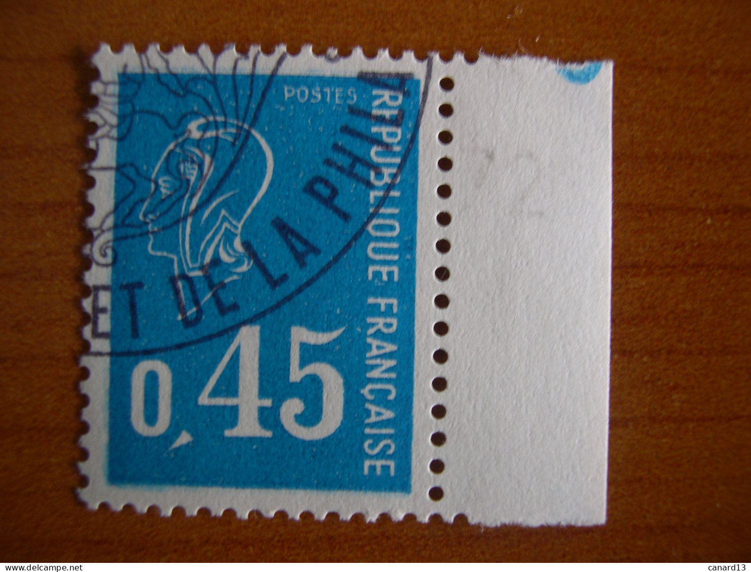 France Obl   Marianne N° 1663 Cachet Rond Noir - 1971-1976 Marianne Van Béquet