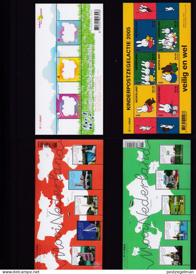 NEDERLAND, 2005, Mint Stamps/sheets Yearset, Official Presentation Pack ,NVPH Nrs. 2319/2391 - Années Complètes