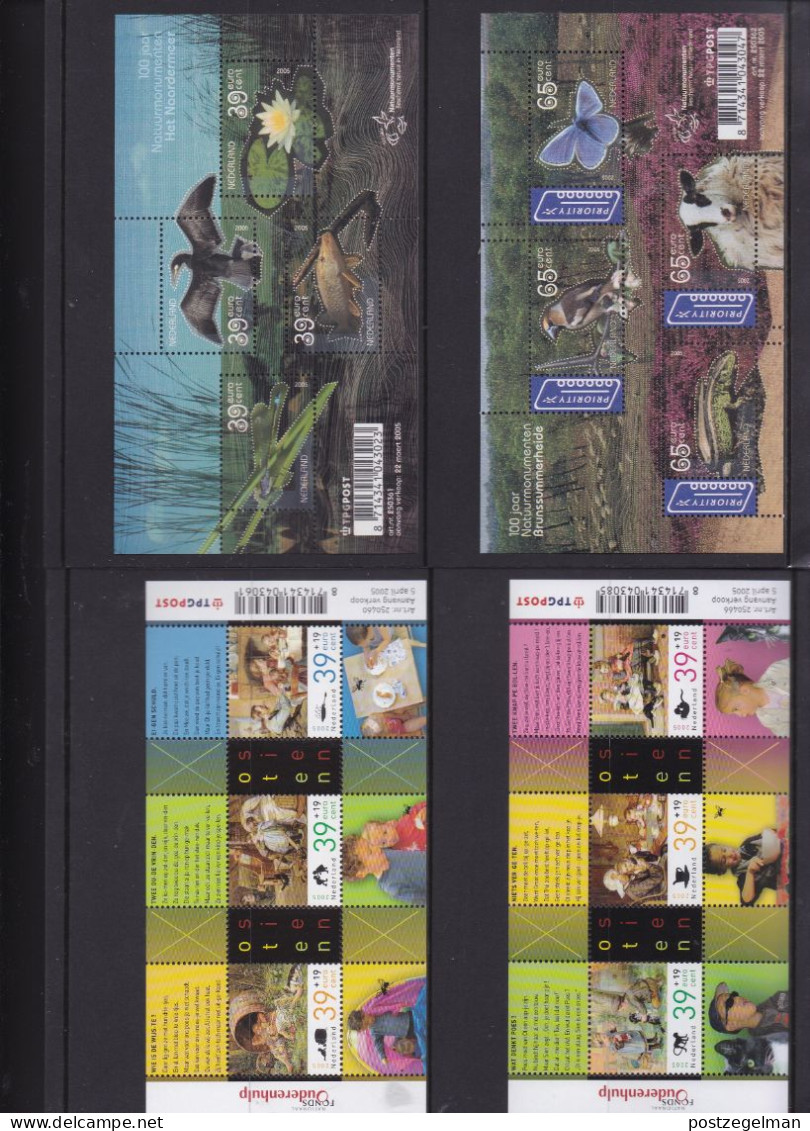 NEDERLAND, 2005, Mint Stamps/sheets Yearset, Official Presentation Pack ,NVPH Nrs. 2319/2391 - Full Years