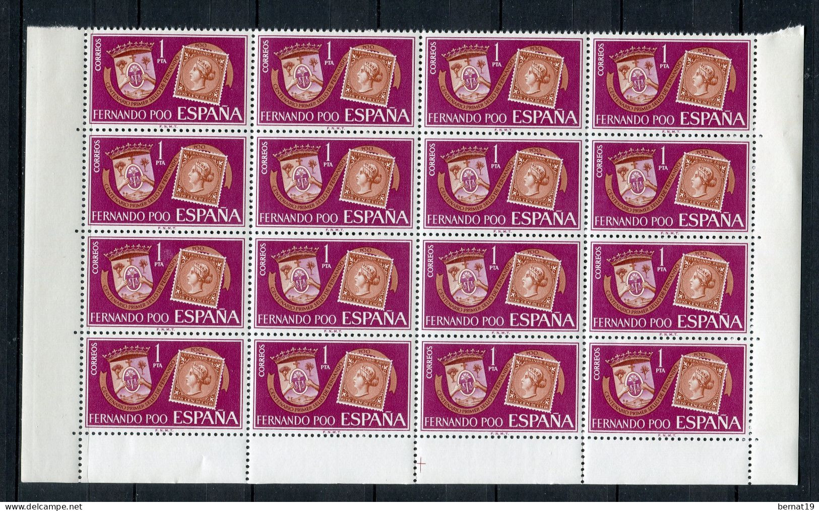 Fernando Poo 1968. Edifil 262-64 X 16 ** MNH. - Fernando Poo