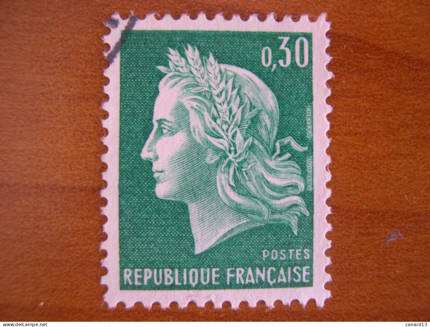 France Obl   Marianne N° 1536A Cachet Rond Noir - 1967-1970 Marianne De Cheffer