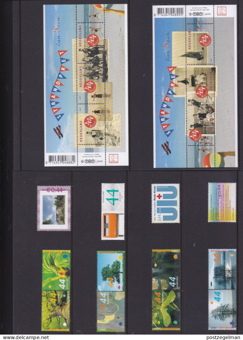 NEDERLAND, 2007, Mint Stamps/sheets Yearset, Official Presentation Pack ,NVPH Nrs. 2489/2549 - Komplette Jahrgänge