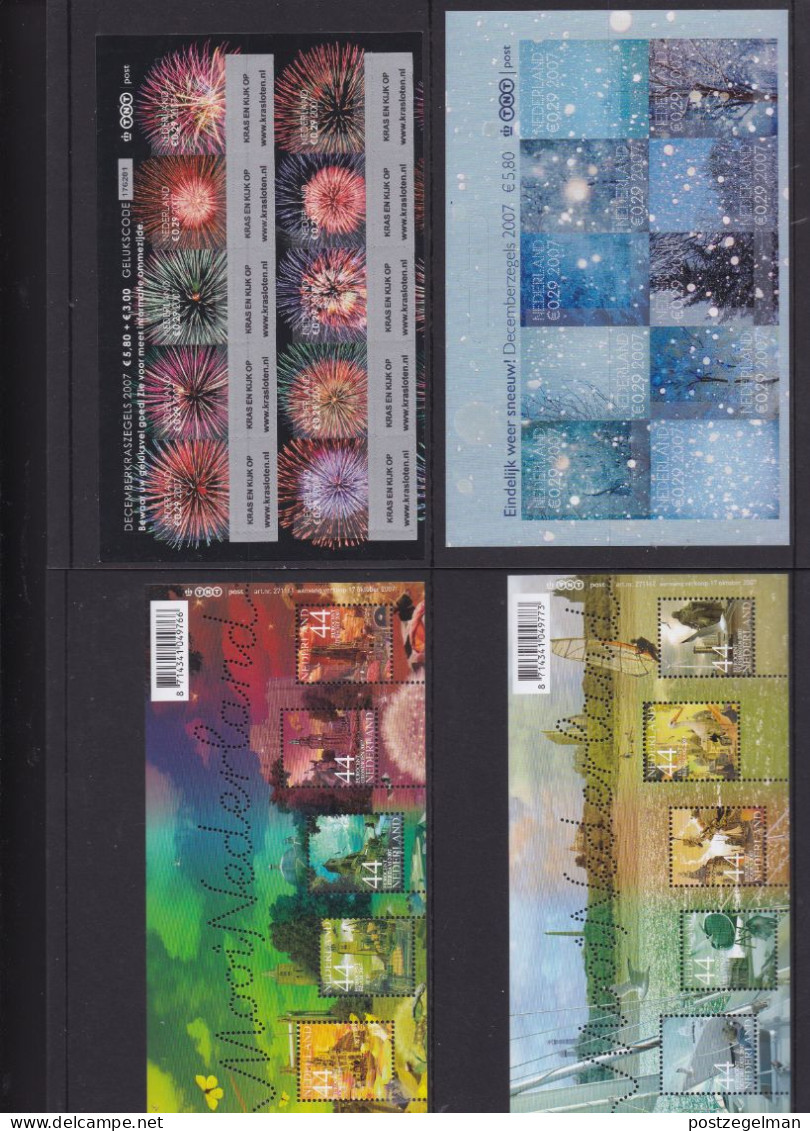 NEDERLAND, 2007, Mint Stamps/sheets Yearset, Official Presentation Pack ,NVPH Nrs. 2489/2549 - Full Years