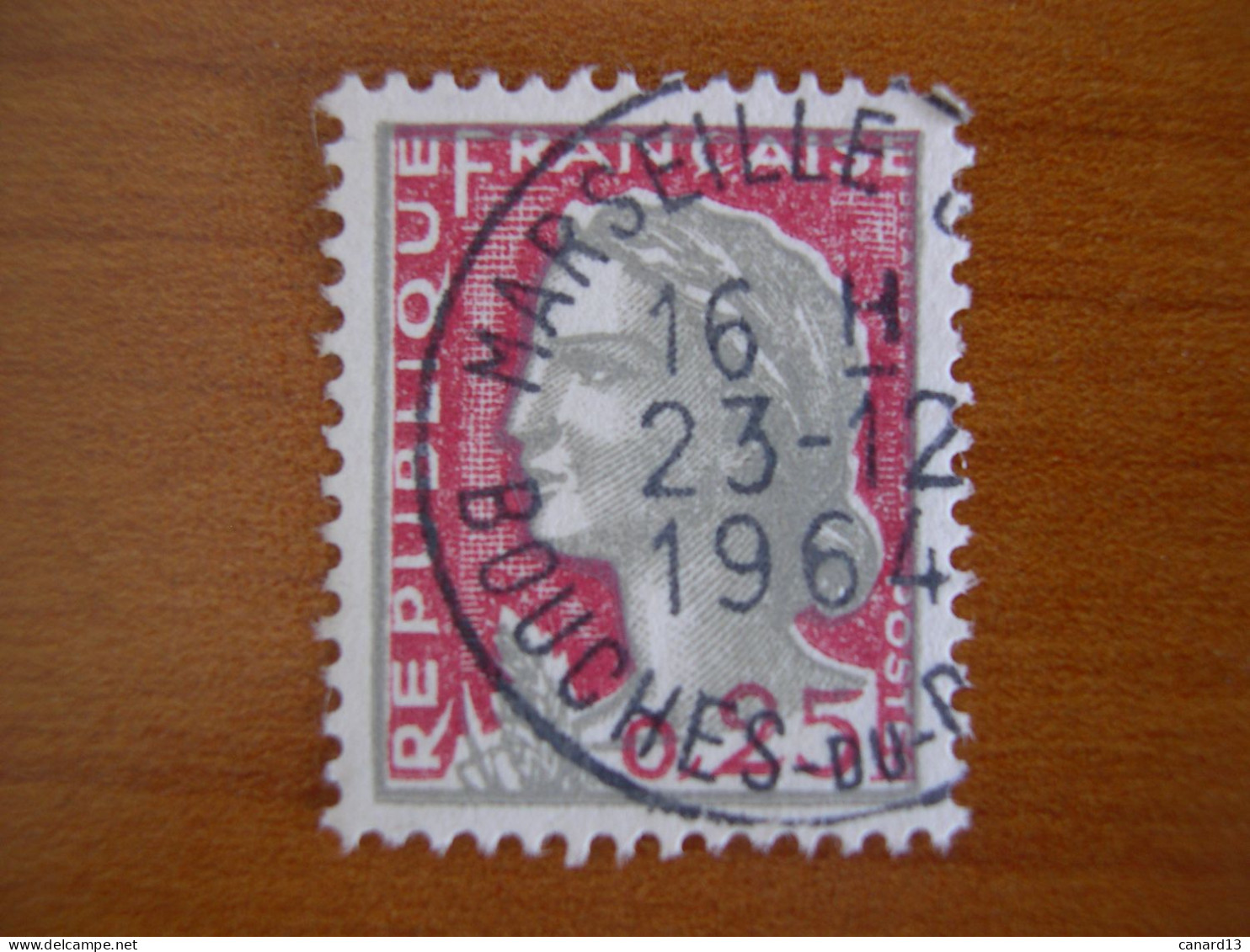 France Obl   Marianne N° 1263 Cachet Rond Noir - 1960 Marianne (Decaris)