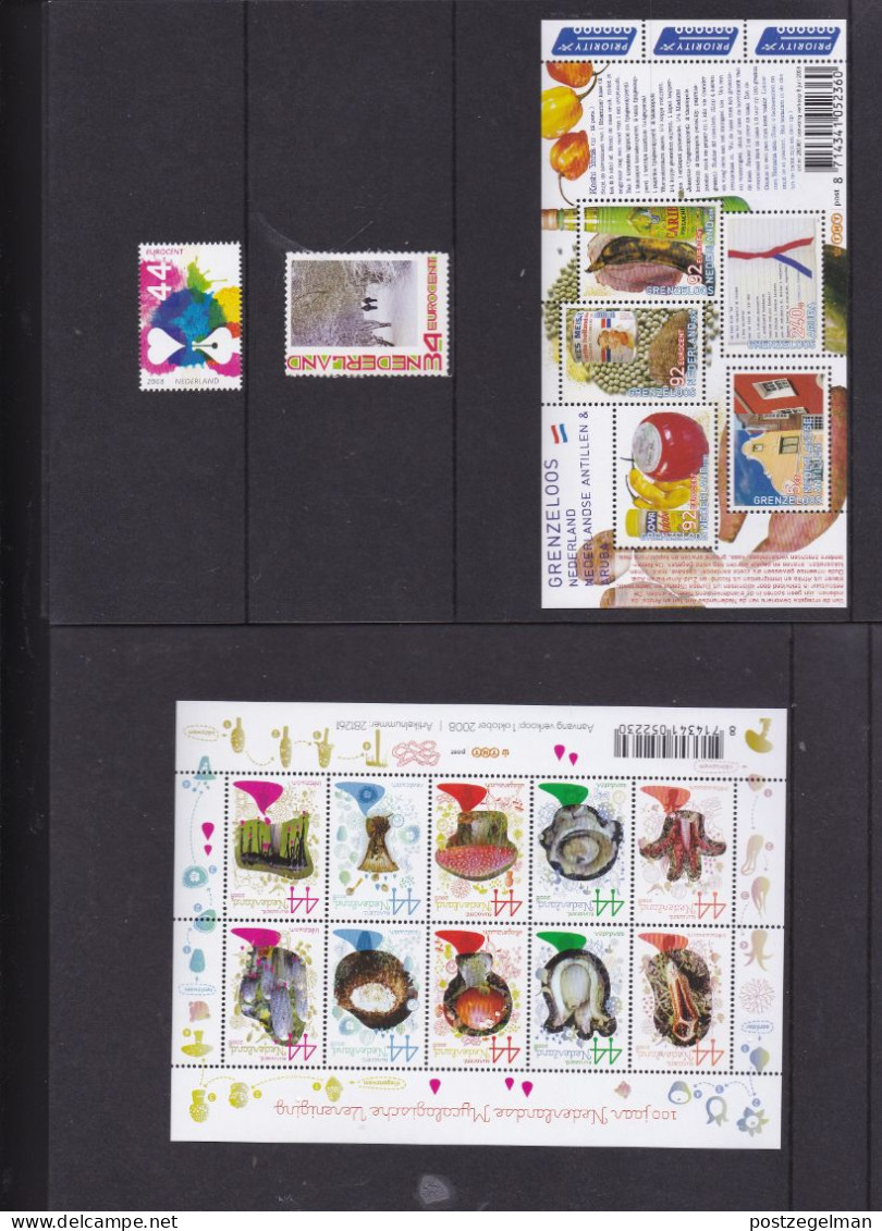 NEDERLAND, 2008, Mint Stamps/sheets Yearset, Official Presentation Pack ,NVPH Nrs. 2550/2619 - Komplette Jahrgänge