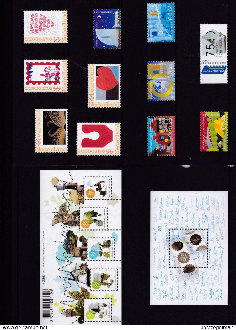 NEDERLAND, 2008, Mint Stamps/sheets Yearset, Official Presentation Pack ,NVPH Nrs. 2550/2619 - Volledig Jaar