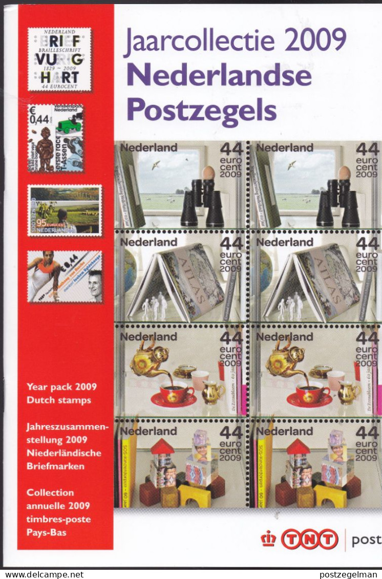 NEDERLAND, 2009, Mint Stamps/sheets Yearset, Official Presentation Pack ,NVPH Nrs. 2621/2693 - Années Complètes
