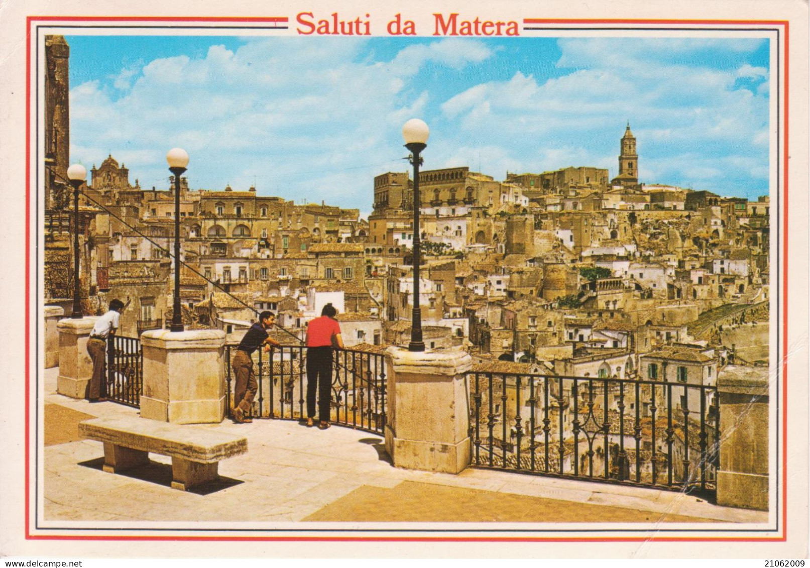 MATERA - SASSO CAVEOSO - PANORAMA SCORCIO PANORAMICO ANIMATO - V1991 - Matera