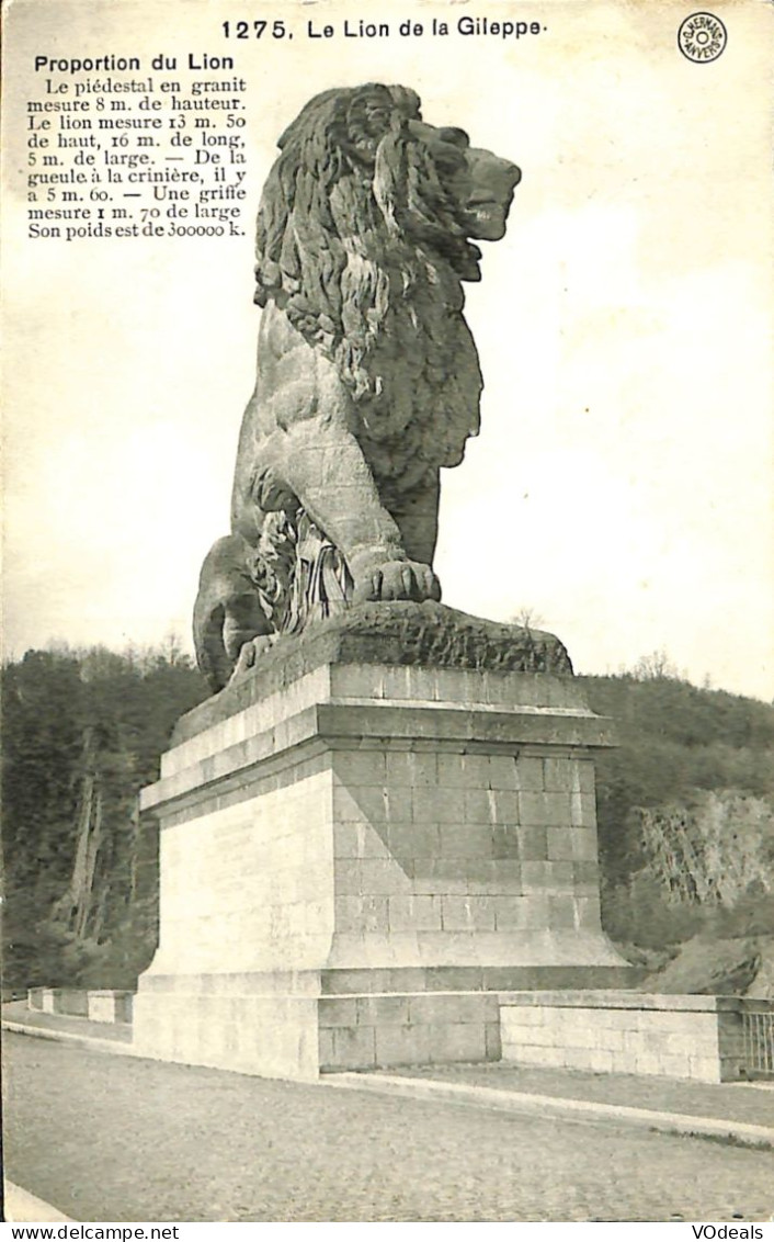 Belgique - Liège -  Gileppe (Barrage) - La Gileppe - Le Lion De La Gileppe - Gileppe (Stuwdam)