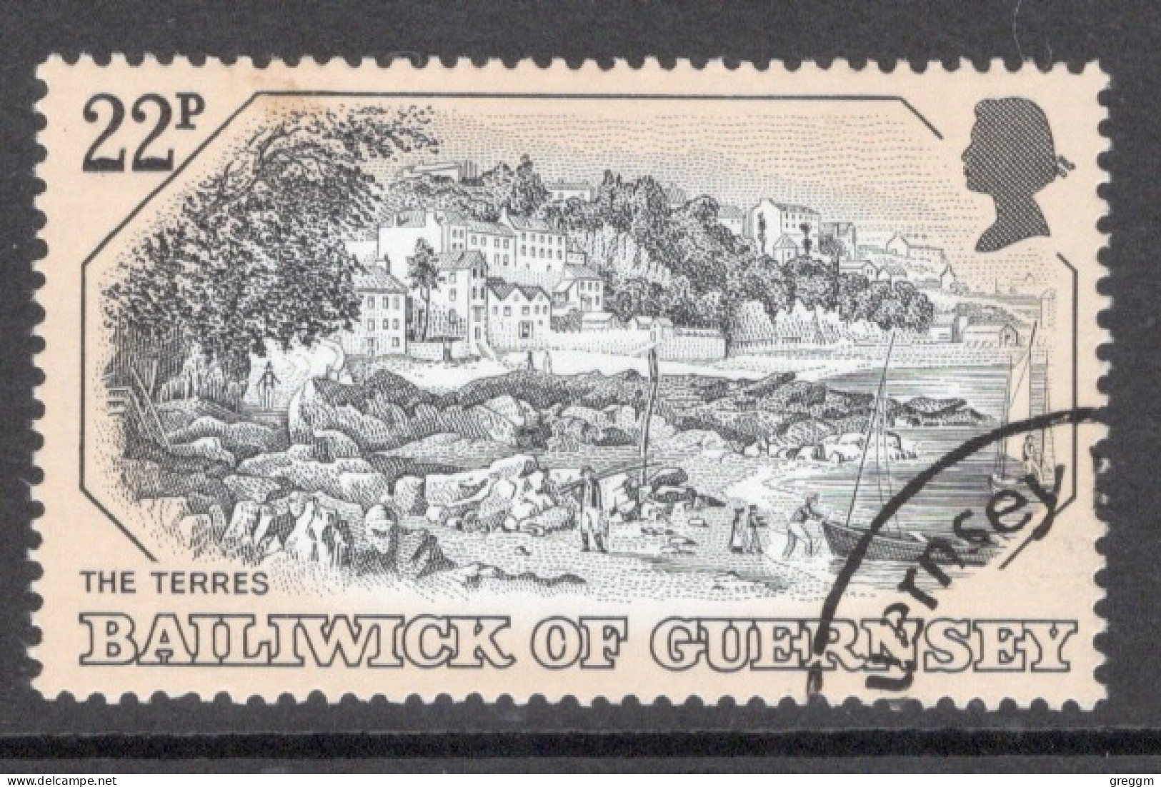 Guernsey 1982  Single Stamp Showing  Old Copperplate Drawings In Fine Used - Guernsey