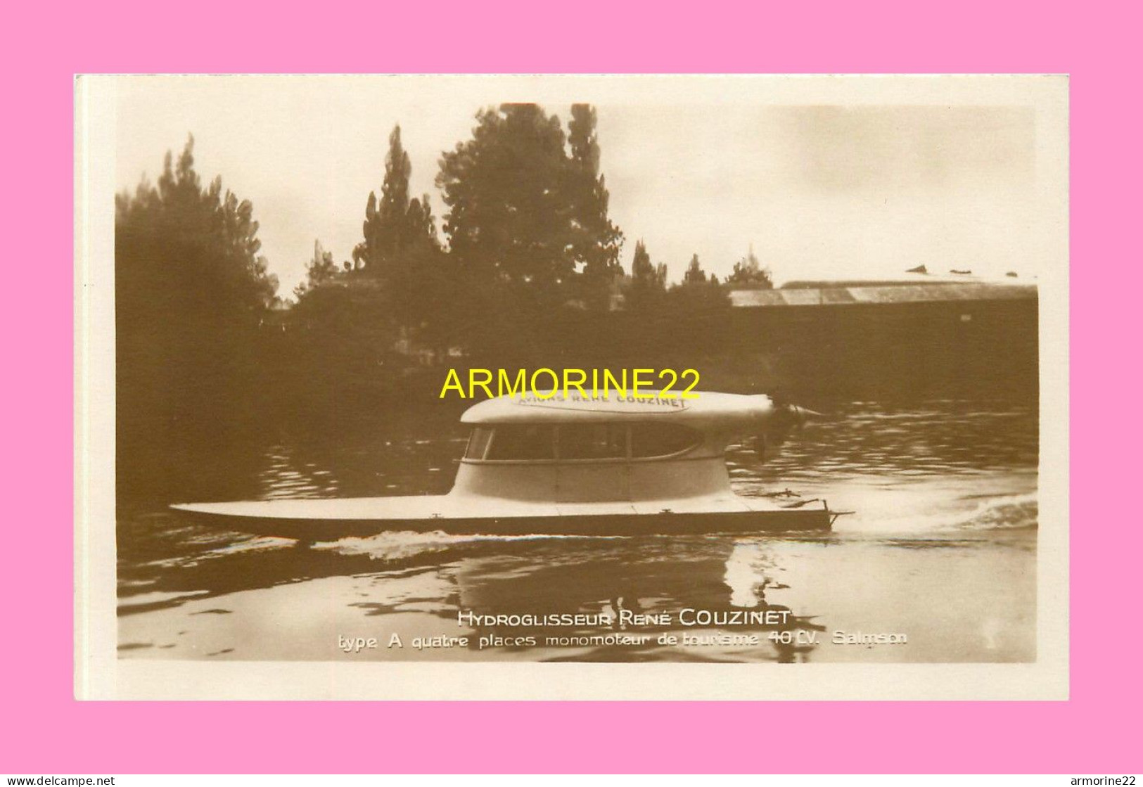 CPA HYDROGLISSEUR RENE COUZINET - Hovercraft