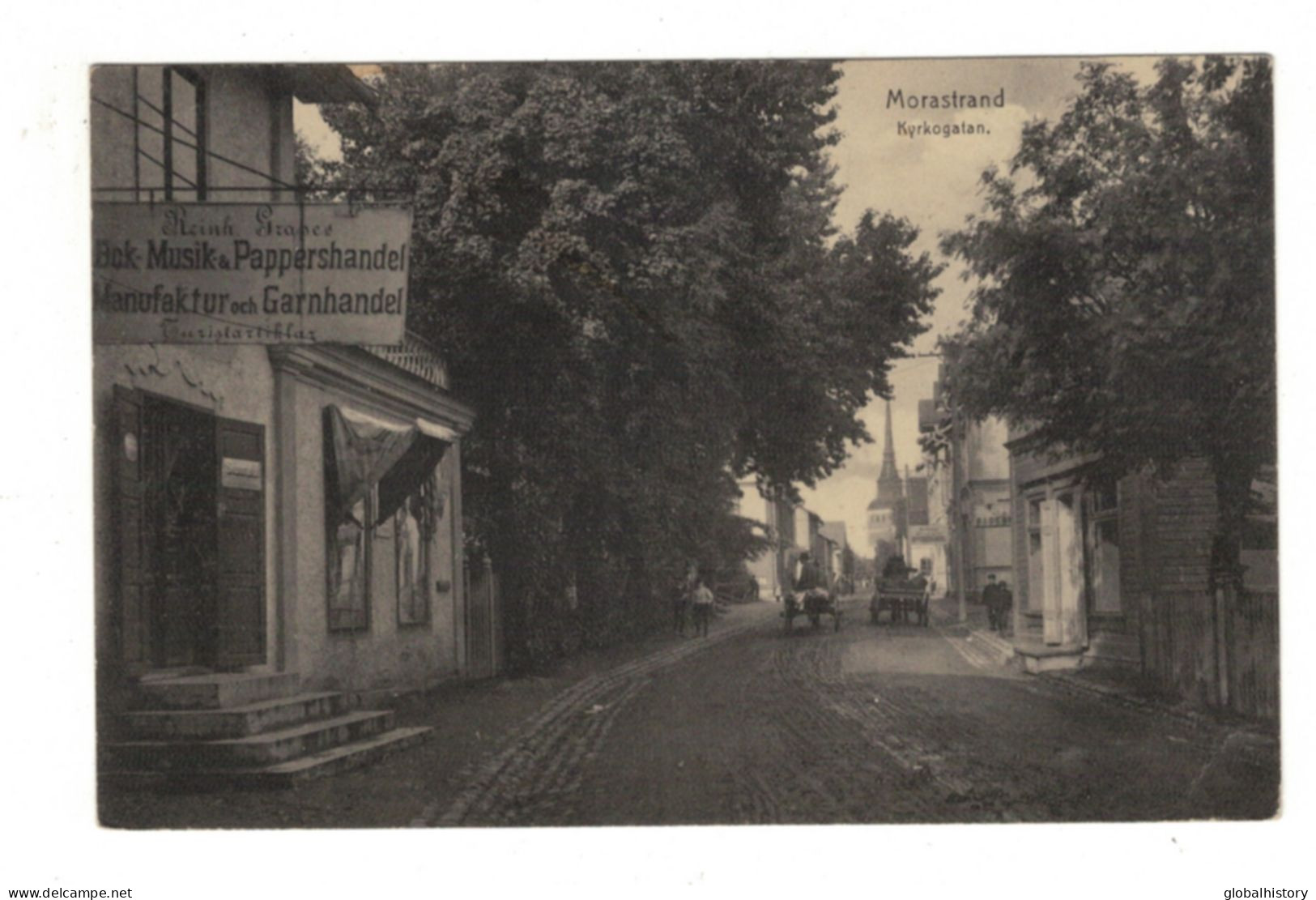 DH1720 - MORASTRAND - KYRKOGATAN - BOK MUSIK & PAPPERSHANDEL - Sweden