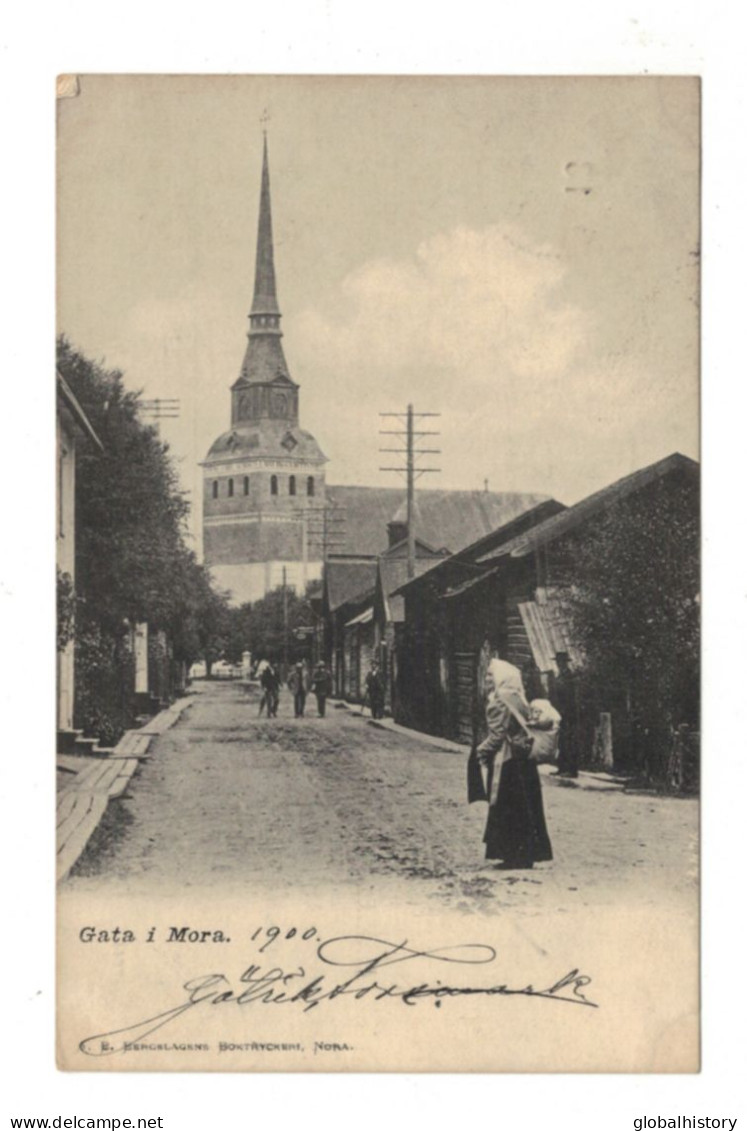 DH1724 - GATA I MORA 1900 - SANDY ROAD W. VIEW ON CURCH - Suède