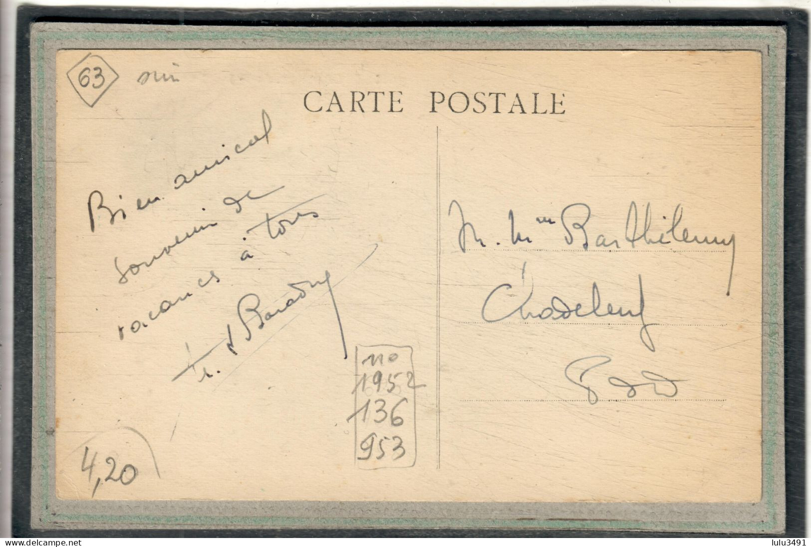 CPA - CHATELDON (63) - Aspect De La Place En 1915 - Chateldon