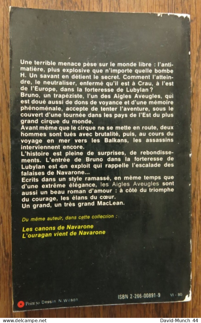 Les Aigles Aveugles De Alistair MacLean. Plon, Presses Pocket N° 1899. 1980 - Plon