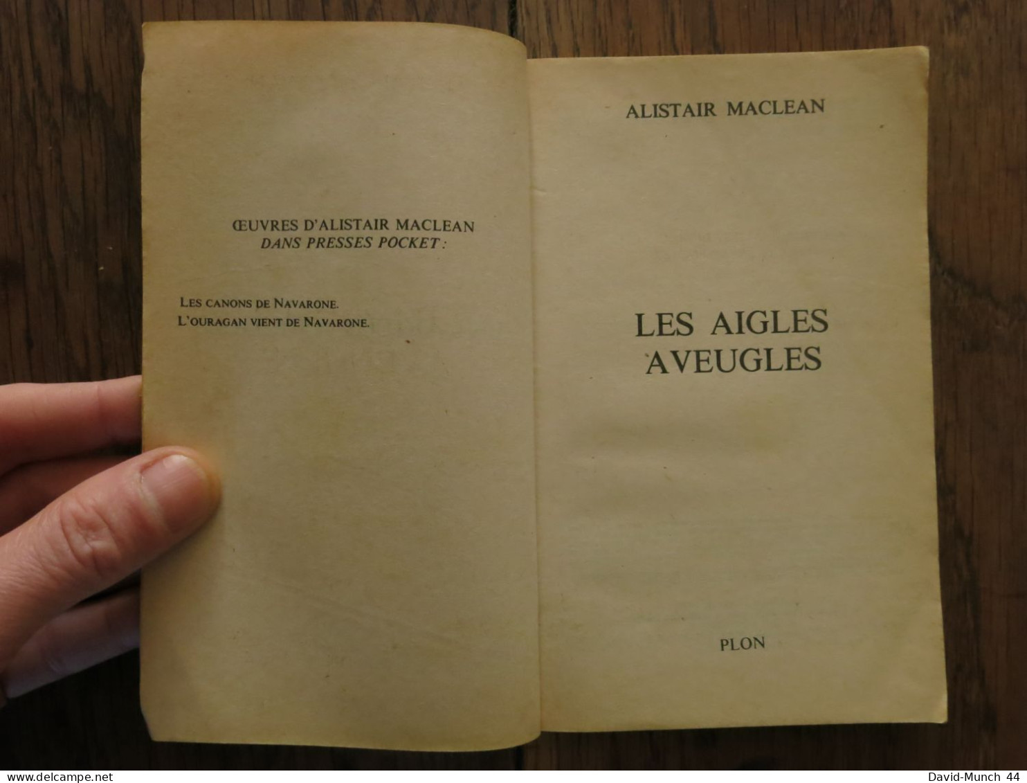 Les Aigles Aveugles De Alistair MacLean. Plon, Presses Pocket N° 1899. 1980 - Plon