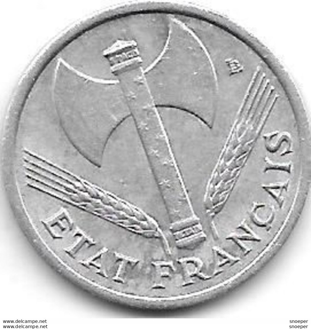 France 1 Franc 1944 Km 902.1 Xf+ - 1 Franc