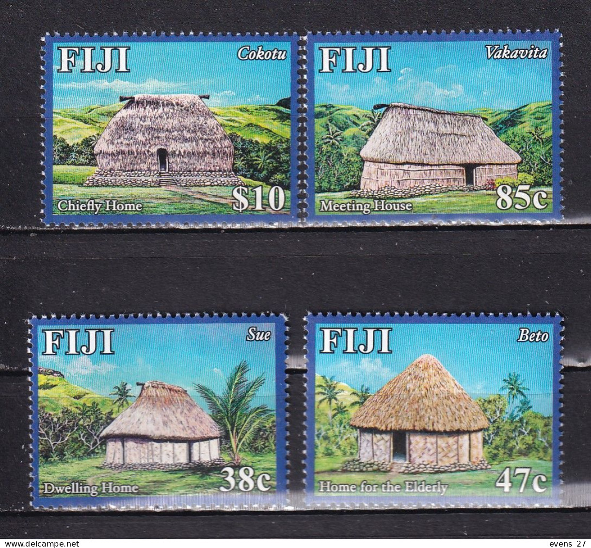 FIJI-2016-THATCHED HOMES-MNH. - Fidji (1970-...)