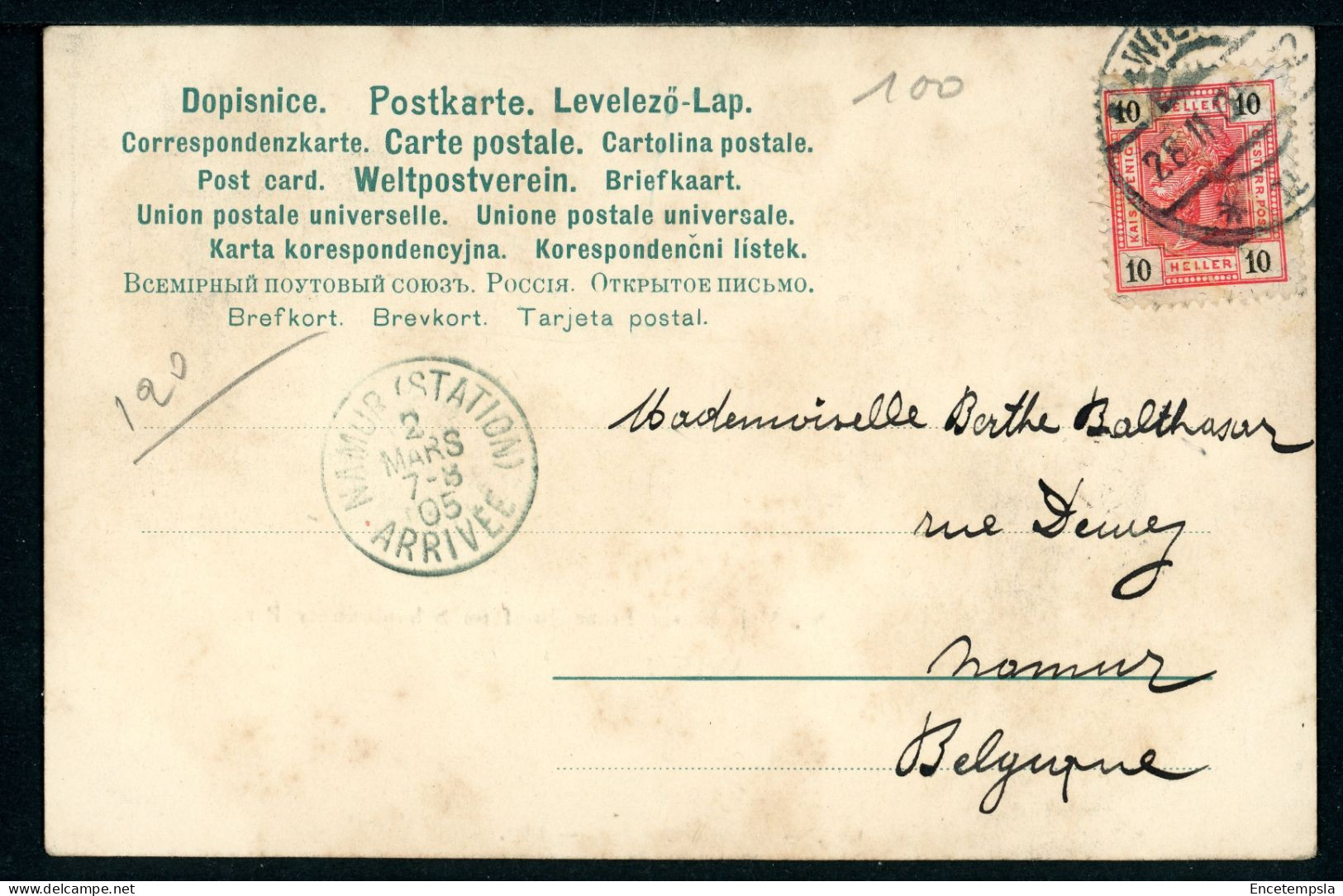 CPA - Carte Postale - Autriche - Wien - Sr. Maj Kaiser Franz Josef Im Schönbrunner Park (CP24126) - Castello Di Schönbrunn