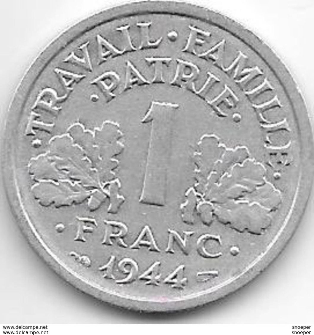 France 1 Franc 1944 B  Km 902.2  Xf - 1 Franc