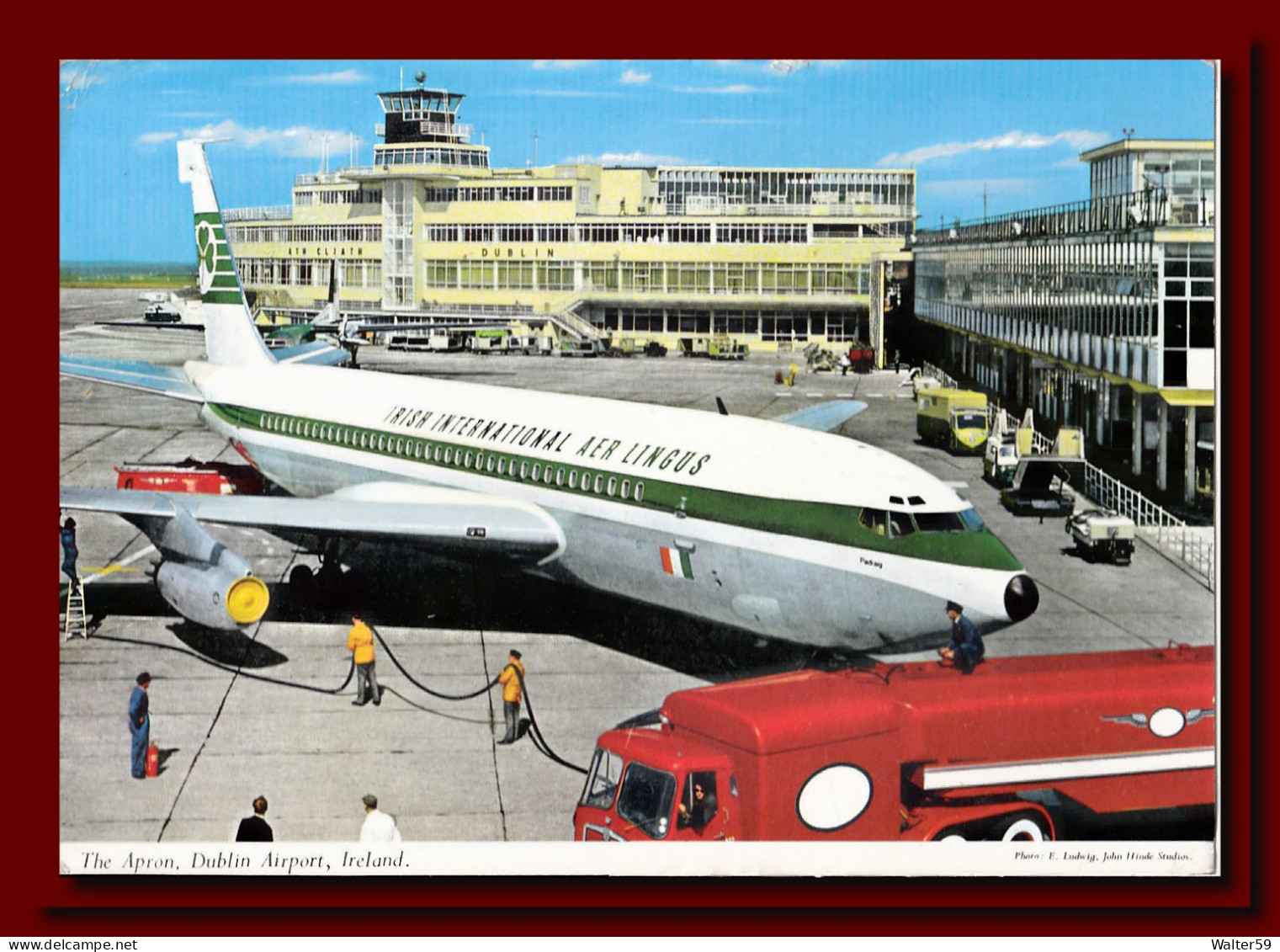 1968 Eire Ireland Postcard Dublin Airport Posted To Scotland 3scans - Covers & Documents