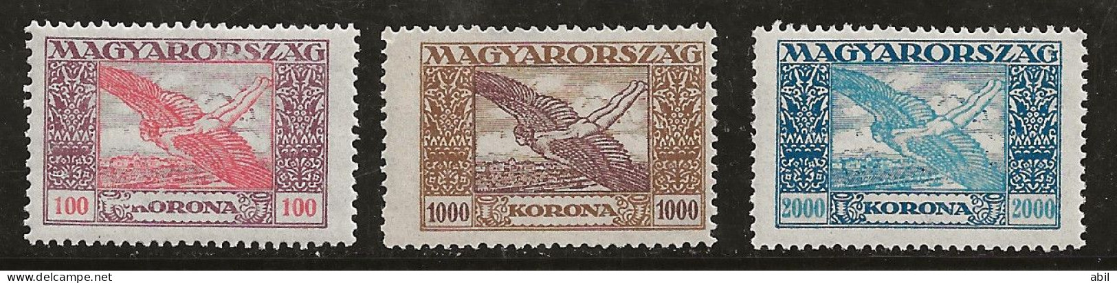 Hongrie 1924 N° Y&T : 6,8 Et 9 ** - Neufs