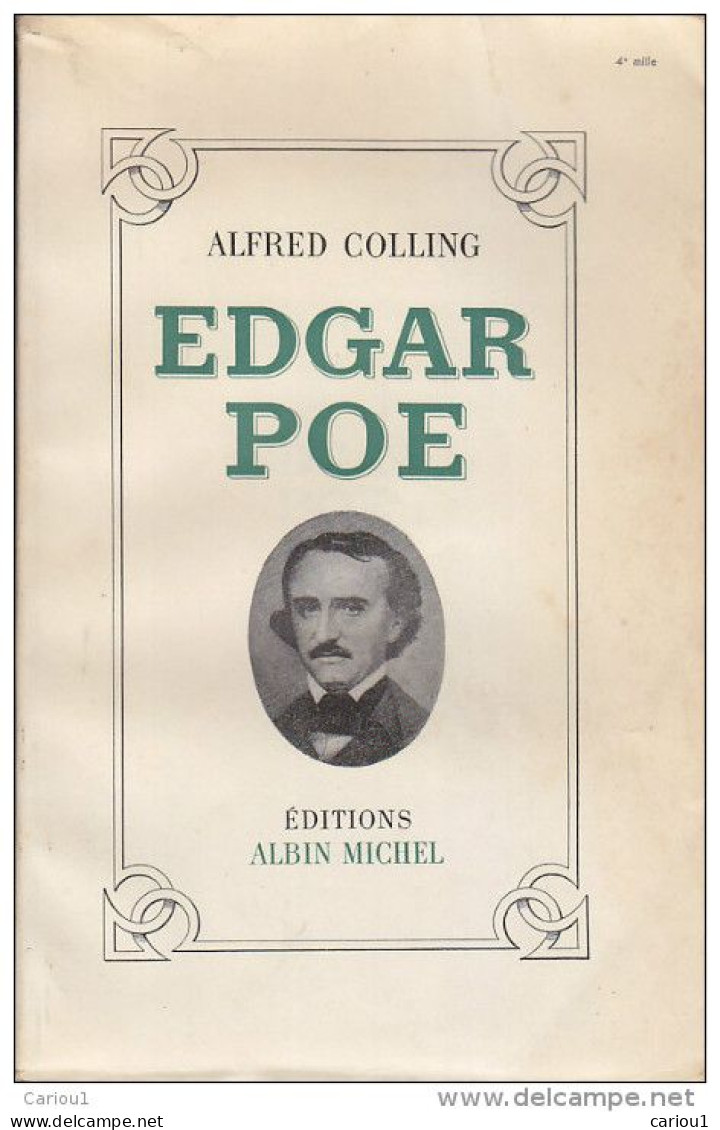 C1 USA Alfred Colling EDGAR POE Epuise 1952 Biographie PORT INCLUS FRANCE - Fantastique