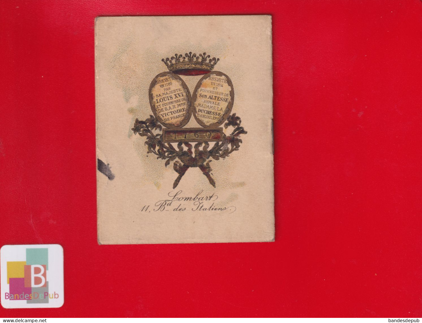 Carnet Calendrier 1896 Vieillemard Chocolat LOMBART  Bien Complet - Petit Format : ...-1900