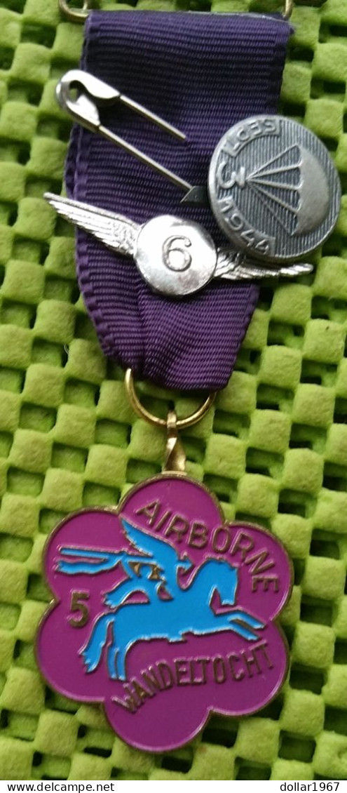 Medaille - 5 + 6 .+3 , Politie Sport Ver. Renkum Airborne-  Original Foto  !! - Other & Unclassified